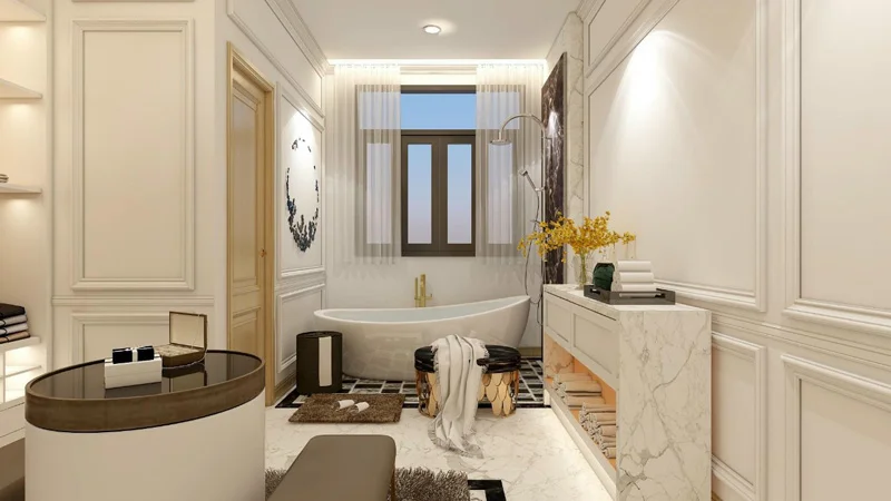 Phào chỉ phòng tắm đẹp