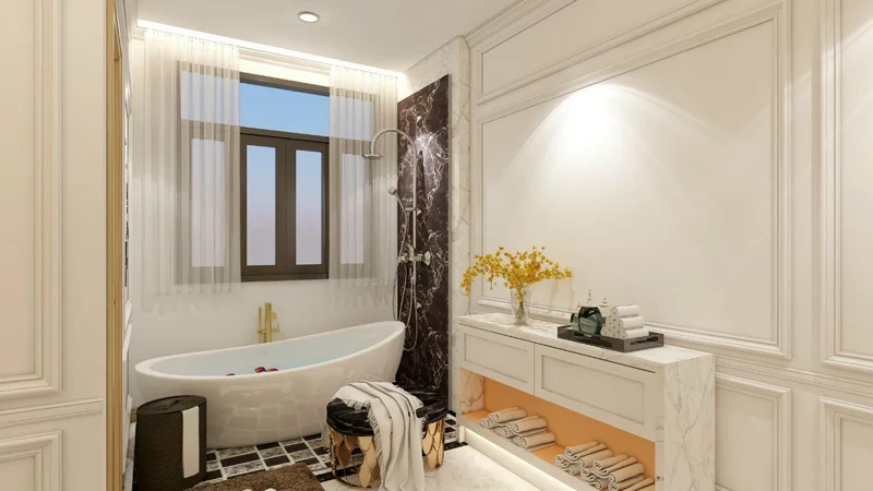 Phào chỉ PS phòng tắm đẹp
