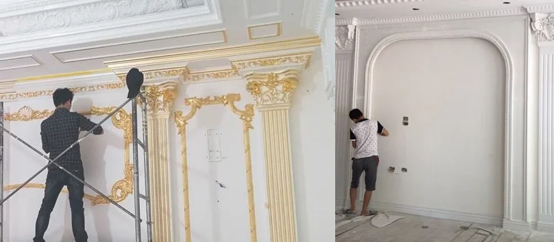 Thi công phào chỉ tân cổ điển thực tế