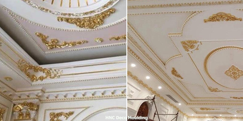 Phào trần PU vẽ vàng