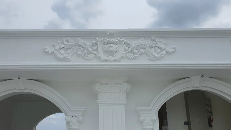 Hoa văn phào chỉ xi măng đẹp ngoài trời